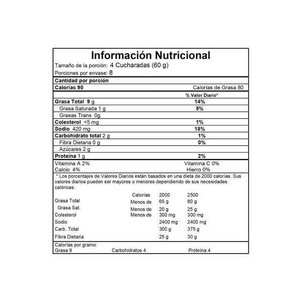 Salsa Alfredo Frasco