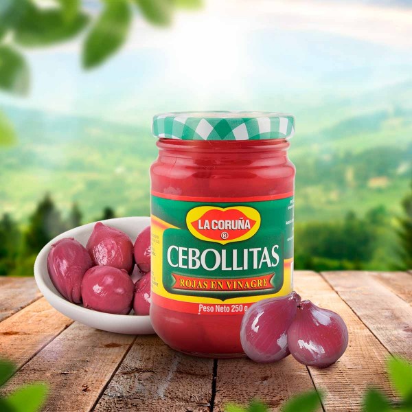 Cebollitas Rojas en Vinagre